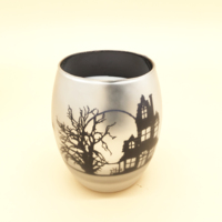 Neues Design Geprägtes Galvanisiertes Glas-Kerzengefäß mit Individuellem Duft Soja- & Gelwachs für Raumdekoration Weihnachten Halloween