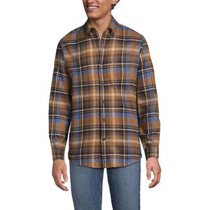 FOXA Men's Flannel Shirt 100% Cotton Anti-Wrinkle Casual Shirts - Product Image 1