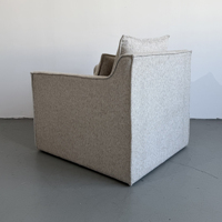 Canapé de villa haut de gamme, style luxe léger, canapé en tissu pour chambre individuelle, fauteuil de style moderne minimaliste de designer italien pour appartement