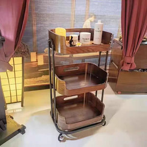 Beauty High-end Beauty Trolley Beauty Salon <b>Cart</b> Mobile Drawer Shelf Tattoo SPA Solid Wood Trolley for Sale - Product Image 1