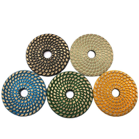 Disque de polissage en pierre JDK, disque de polissage humide en métal de 4 pouces pour le marbre, le granit, le béton, le ponçage des sols, de la fabrique d'outils diamantés