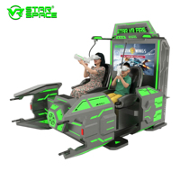 Simulateur de tir VR commercial pour 2 joueurs avec plateforme de mouvement, armes interactives et plus de 20 jeux VR
