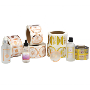 Etiquetas Autoadhesivas Personalizadas para Viales, Rollo Cuadrado, Impresión en Vinilo para Baño y Cosméticos, Etiqueta de Embalaje Impermeable - Product Image 5