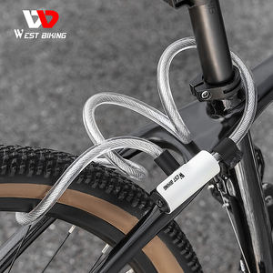WEST BIKING Fahrradkabelverschluss tragbares Diebstahlschutz-Fahrraddrahtverschluss mit 2 Tasten E-Bike Scooter Motorrad-Sicherheitsverschluss - Product Image 2