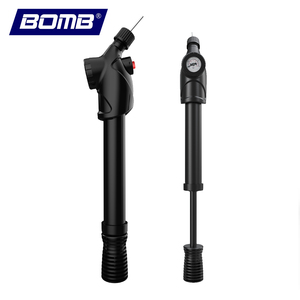 Bomba de Aire Manual de Alta Presión con Manómetro para Bicicletas, Válvula Presta 130-160 PSI - Product Image 1