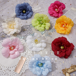 Yixuan Coiffe à fleurs de phénix simulées en soie, Épingle à cheveux, Décoration pour mariée, mariage, Hanfu et costumes anciens - Product Image 1