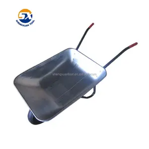 Light duty galvanized bucket integrated frame light garden wheelbarrow wb6204