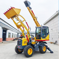 Livraison gratuite Tracteur compact chinois Euro V conforme à la norme EPA 4x4 avec chargeur et godet de terrassement