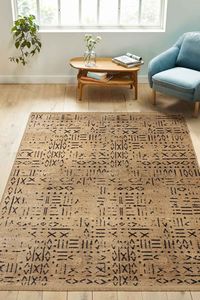 Mira Gold Geometric Diamond <b>Chenille</b> Area <b>Rug</b> Wholesale 7mm Washable Non Slip Eco Friendly PET Friendly Polyester Home Floor - Product Image 6
