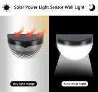 Lámpara Solar de Pared de Plástico con Clasificación IP55, Control Inalámbrico, Batería Incluida, para Uso en Jardín