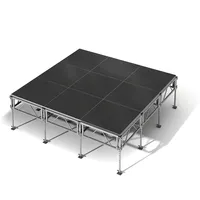 Scène mobile portable de haute qualité, podium surélevé, remorque, alliage d'aluminium, scène d'événement pour camion de croisade