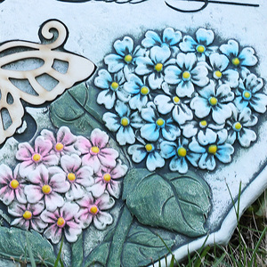 Pierres de marche en bois avec des papillons, art décoratif, idéal pour le jardin, la pelouse ou une cour - Product Image 6