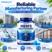 Comprimés multivitaminés pour hommes OEM ODM sous marque privée, avec minéraux chélatés et vitamines B méthylées et zinc pour la vitalité quotidienne - Vente en gros