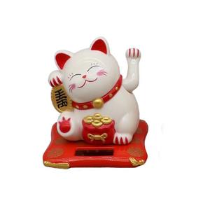 Vente chaude petites mains tremblantes faisant signe chat solaire mignon voiture tableau de bord décorations cadeaux et artisanat - Product Image 1