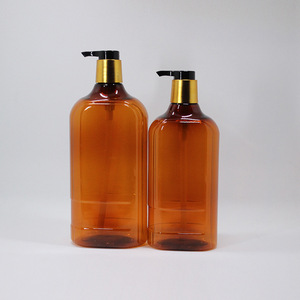 Herbal <b>Shampoo</b> Bottle 500Ml Plastic PET Electroplating Pump General Packaging Unisex All Hair Type - Product Image 4