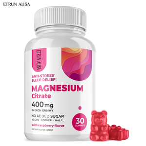 Etrun nhãn hiệu riêng magiê Glycinate Citrate Gummies đường thấp sức mạnh cao tự nhiên làm dịu Thúc đẩy sức khỏe giấc ngủ hỗ trợ - Product Image 1