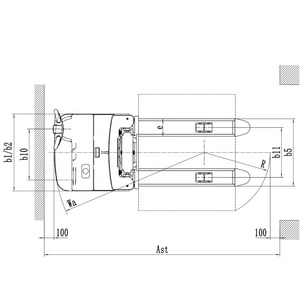 รถยกไฟฟ้าแบบ 2.0 ตัน ใช้แบตเตอรี่ตะกั่ว-กรด สำหรับยกพาเลทในคลังสินค้า - Product Image 5