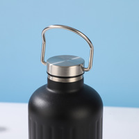 Bouteille d'eau en acier inoxydable à petite ouverture 600ml 800ml 1000ml, gourde portable pour la randonnée et les sports de plein air