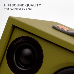 CHORDIO A3 Mini altoparlante Bluetooth da 3 pollici Audio professionale con cassa Audio portatile Color verde oliva alimentato a batteria