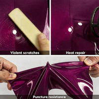 Film adhésif en vinyle PVC PET à changement de couleur, résistant aux UV, anti-rayures, pour la décoration extérieure automobile