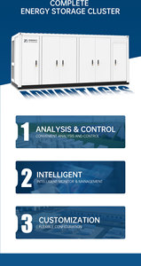 Sistema de Almacenamiento de Energía Solar con Batería LiFePO4, Refrigeración Líquida, Capacidad de 4MWH, Potencia de 2MW, Protección IP55, Híbrido para Red Eléctrica, Exterior - Product Image 3