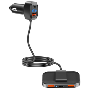Chargeur de voiture USB Type-C 5 ports de charge, Hub de charge haute puissance 31W pour plusieurs appareils - Product Image 3