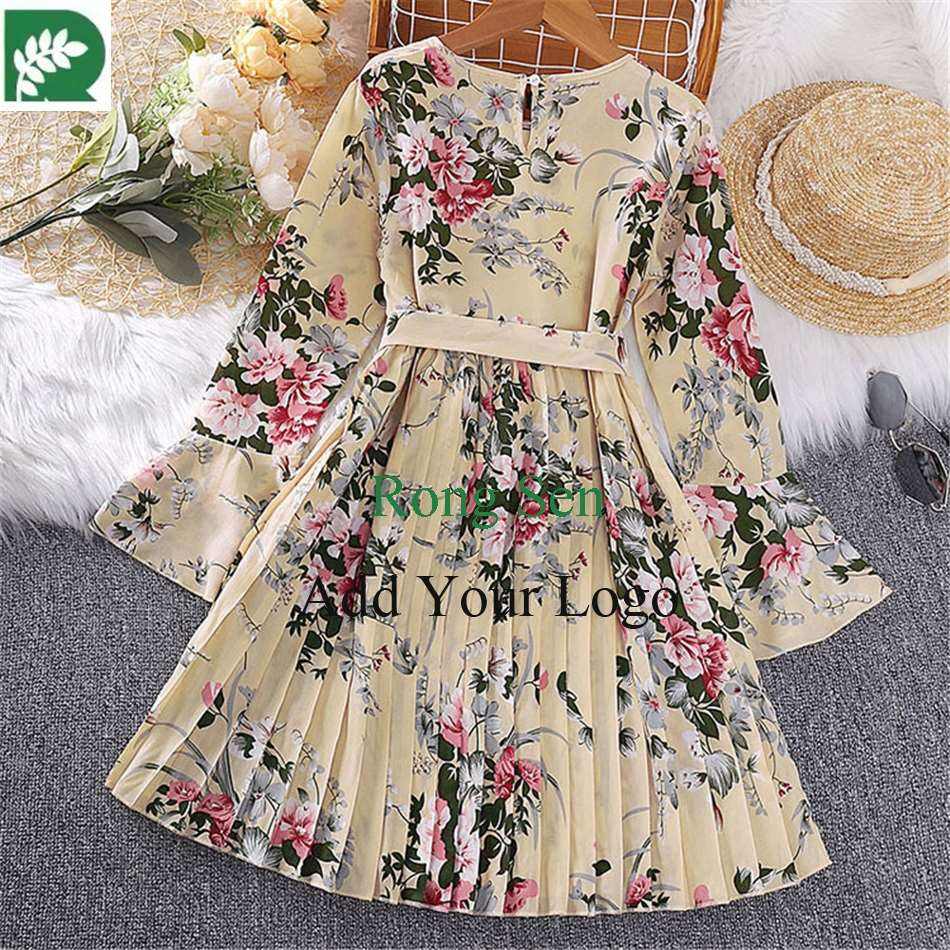 10 11 12 Year Age Old Teenage Gown Casual Girls Frock Design Floral  Dresses for Teen Girls Clothing Dress for Kids