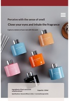 Parfum d'ambiance moderne pour la maison avec diffuseur à bâtonnets et fleur de savon faite à la main – Cadeau idéal pour la Saint-Valentin et les anniversaires