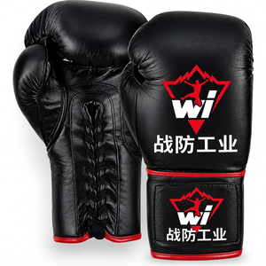 Gants de boxe personnalisés avec logo, en cuir PU, à lacets, respirants et légers pour l'entraînement - Product Image 6