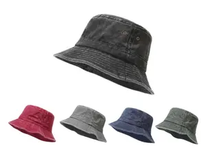 싱글 사이드 사용자 정의 모든 인쇄 버킷 모자 모자 레드 그레이 다크 브라운 블랙 남자 골프 면화 버킷 모자