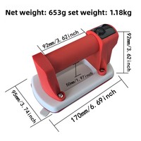 Ventouse électrique puissante pour carrelage, avec pompe à air automatique intégrée, support pour grands panneaux de verre, aspiration forte, modèle simple
