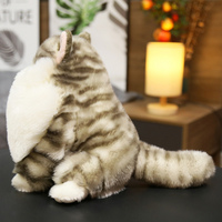 Jouet en peluche chat, taille réelle et réaliste, fait à la main, cadeau pour enfant, femme