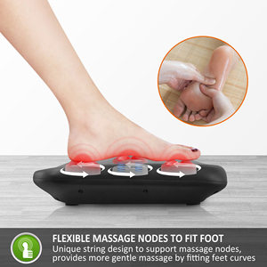 Shiatsu <strong>Foot</strong> <strong>Massager</strong> with Heat, Toe Control &amp; Detachable Cover, Electric <strong>Foot</strong> Warmer for Pain Relief, Use on <strong>Feet</strong>/Back/Legs - Product Image 3