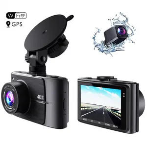 D2 gps tracker dashcam 4k araba kara kutusu 2.45 inç HD gece görüş araba kamera g-sensor sürüş kaydedici kamera araba