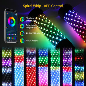 Luces Láser RGB para UTV Todoterreno, Luces LED Impermeables para Antena con Control Remoto, Antenas LED para RZR ATV - Product Image 4