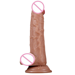 Dildo Realistico in PVC, Giocattolo Sessuale a Forma di Pene Spesso e Realistico con Forte Ventosa, Asta Morbida Testurizzata per Masturbazione Femminile Adulti - Product Image 1