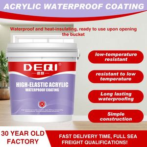 Peinture acrylique imperméable personnalisée OEM ODM, revêtement liquide écologique pour tuiles en acier coloré, imperméabilisation acrylique - Product Image 4