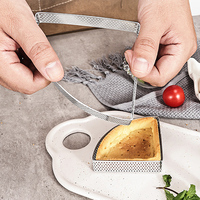 En stock usine : Lot de 14 moules triangulaires en acier inoxydable 430 pour mousse, écologiques et compatibles lave-vaisselle, ustensiles de cuisson pour tartes au fromage