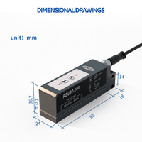 Sensor Kapasitif Label Transparan Kecepatan Tinggi FUWEI FGU07-100 Mesin Pelabelan Otomatis Fotoelektrik Digital yang Dapat Disesuaikan Secara Manual