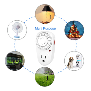 Enchufe de temporizador de cuenta regresiva de mini luz programable mecánica profesional de buena calidad con toma de tierra estándar - Product Image 5