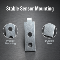 Support de montage de capteur en acier inoxydable usiné CNC de haute précision sur mesure avec brochage