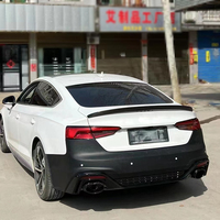 Kits de pare-chocs arrière style RS5 avec diffuseur noir brillant et embouts d'échappement pour Audi A5 S5 B9 2017 2018 2019 2020 Facelift - Kit carrosserie