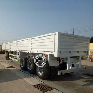 Panneaux latéraux en acier de 40 tonnes à 3 <span class=keywords><strong>essieux</strong></span> pour semi-<span class=keywords><strong>remorque</strong></span> <span class=keywords><strong>porte</strong></span>-conteneurs transportant 5 à 10 voitures, plateau de 20 pieds/40 pieds, bonne qualité - Product Image 5