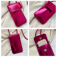 Sac à main pour téléphone portable en cuir miniature de haute qualité Étuis Pochette Logo personnalisé Sac à bandoulière en PU pour téléphone Sac à main tendance pour femmes Petit sac à bandoulière