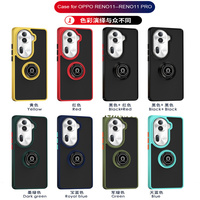 Lichicase mat givré béquille porte-anneau magnétique Anti gravité coque de téléphone pour Oppo Reno 11 pro couverture arrière