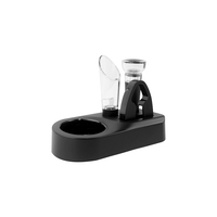Ensemble d'ouvre-bouteilles à vin électrique 5-en-1, composants en acier inoxydable, écologique, portable, accessoire pour la maison, la cuisine et le bar