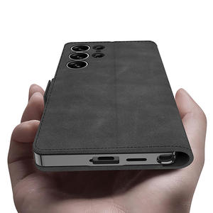 Pour Samsungs25Ultra étui de téléphone portable en cuir nouvelle couverture en PU pour Samsungs25Ultra étui à cartes plaqué à <span class=keywords><strong>clapet</strong></span> - Product Image 3
