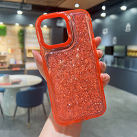 Vente chaude Paillettes Téléphone étui pour iphone 15 Pro Max Accessoires Carcasas para Celular amovible caméra cadre Protecteur Couverture