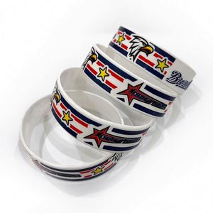 สายรัดข้อมือซิลิโคนคุณภาพสูงแบบกำหนดเอง สายรัดข้อมือยางพร้อมข้อความหรือโลโก้ สายรัดข้อมือซิลิโคนสั่งทำพิเศษ สายรัดข้อมือสำหรับโปรโมชั่น - Product Image 4