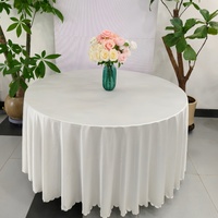 Nappe ronde en satin personnalisée, nappe brillante pour mariage, banquet, hôtel, décoration d'événements